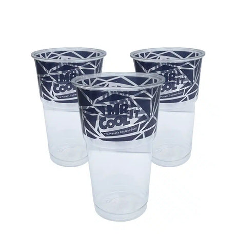 Mr Cool It branded 16oz plastic cups