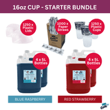 8 x SYRUP, 16OZ CUPS, LIDS & STRAWS BUNDLE