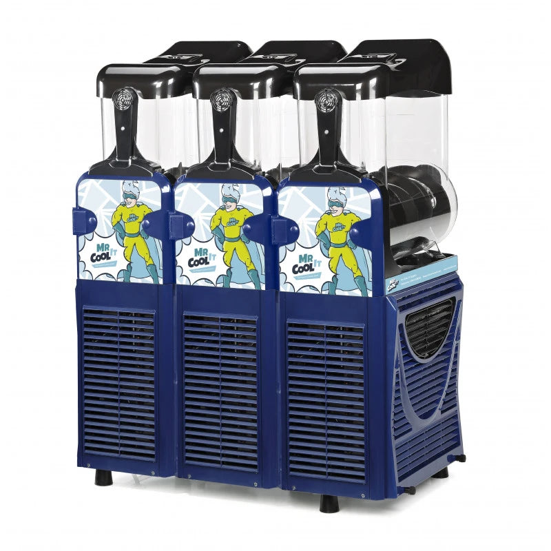 MR COOL IT REGULAR TRIPLE SLUSH MACHINE (3 x 10L) & STARTER PACK