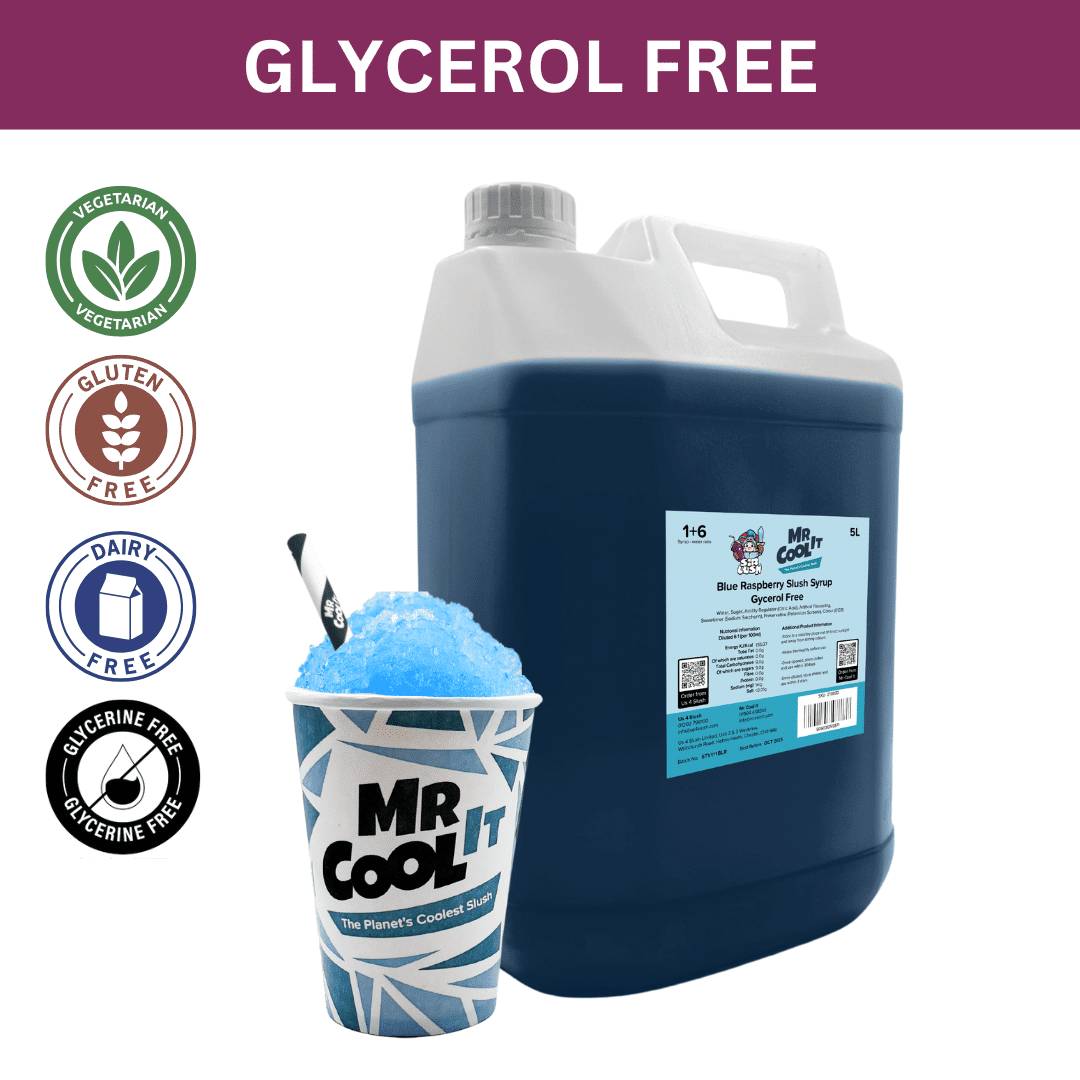 Glycerol Free Blue Raspberry Slush Syrup (1 x 5L)