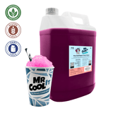 Refreshing pink bubblegum slush