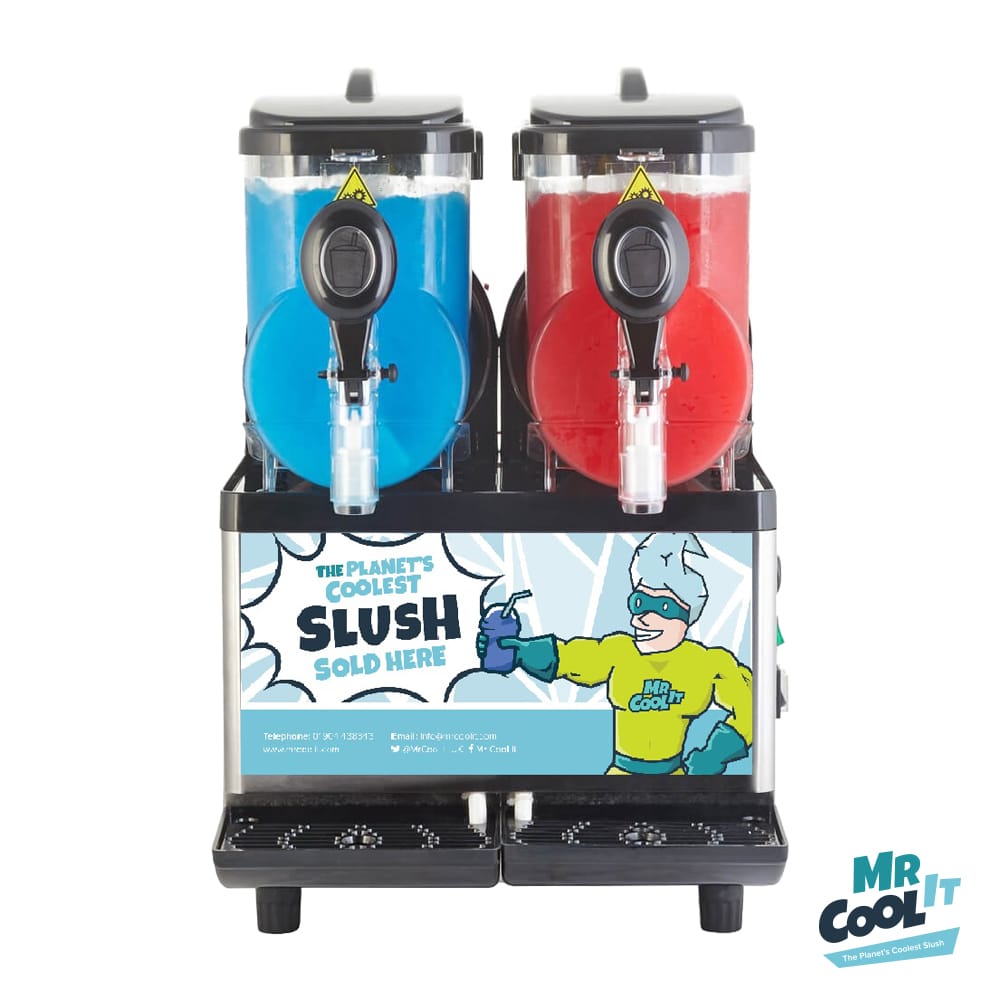 GBG Granismart G5 Twin Slush Machine with Mr Cool It Branding