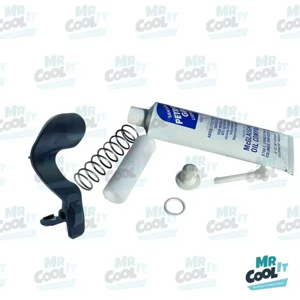 Tap handle rebuild kit for CAB Skyline slush machines, with handle, spring, bung, plunger, o-ring, pin and food-safe lubricant